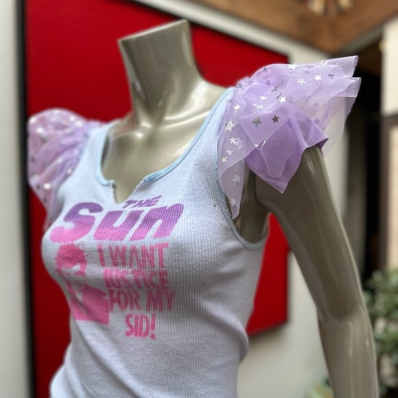 SID VICOUS I want Justice for my Sid! Punk rock graffiti distressed Tank top M - Picture 3 of 15